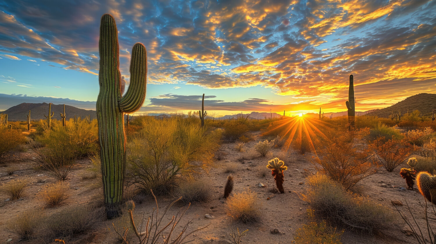 Golden western trail